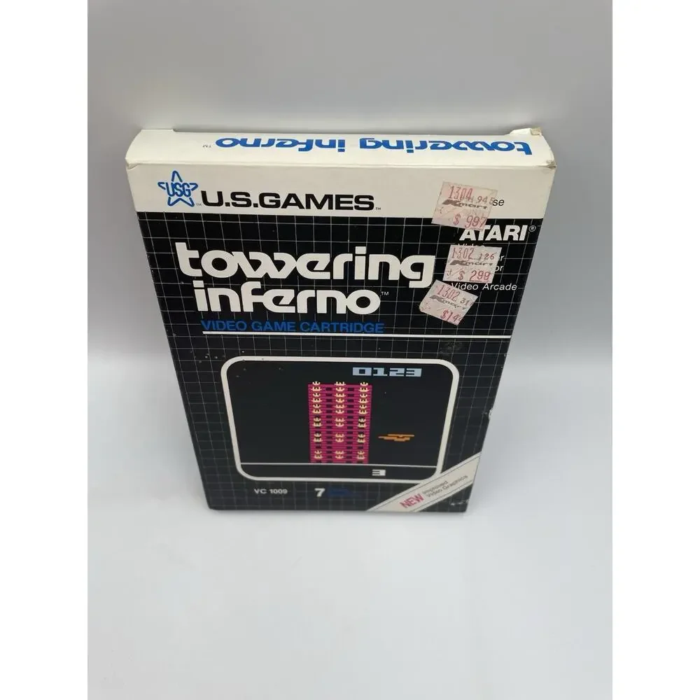 1982 Atari Towering Inferno Cartridge Complete With Manual, Tested